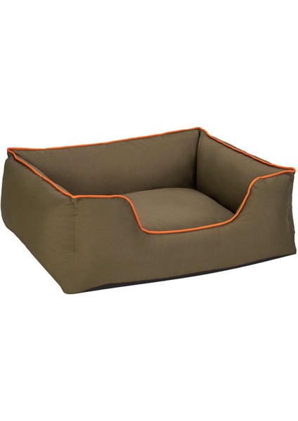 Alpha Köpek Yatağı Haki W Turuncu Biye M 80X65CM Nrmsa
