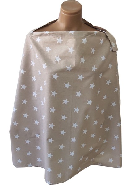 Kadın Bej Renk Bebek Emzirme Önlüğü