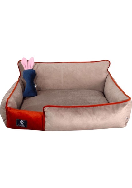 Premium Lux Seri Iç Mekan Fermuarlı Yıkanabilir Kedi ve Köpek Yatağı (65*80CM) Large