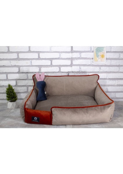 Premium Lux Seri Iç Mekan Fermuarlı Yıkanabilir Kedi ve Köpek Yatağı (65*80CM) Large fırsatları