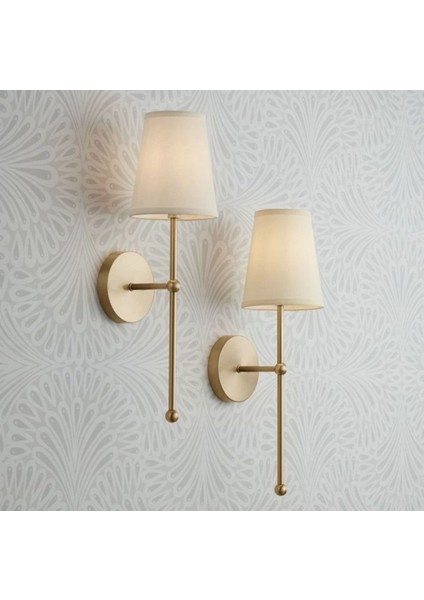 Şık Eskitme Gold Sarı Krem Ledli Pilli Aplik, Tak ve Çalıştır, Gün Işığı, Metal, GU10, Bej modelleri