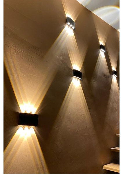 Dış Mekan LED Aplik, Renkli Işık Seçenekleri, Enerji Tasarruflu, Dayıklı Tasarım, E27, Sarı fiyatları