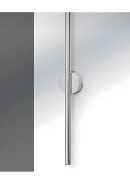 Modern Krom LED Duvar Aplik, Şık Tasarım, 60 cm, Alüminyum, E14, Gri fiyatları