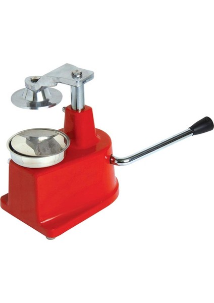 12cm Metal Hamburger Köfte Presi, Kırmızı, Dayanıklı ve Kullanışlı Basma Aracı