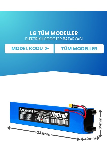 Lg Tüm Modellerle Uyumlu Scooter Batarya 36v 7.800mAh Pil Elektrikli Scooter Bataryası Değişimi fiyatları