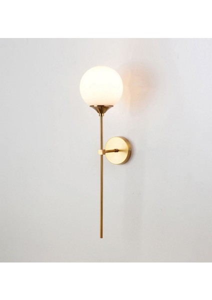 Modern Aç Kapa Pilli Metal Aplik, Beyaz Opak ve Cam Detaylı, Gold Dokunuşu, G9 Duy Tipi