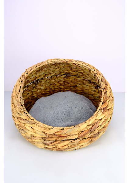 Hasır Kedi ve Köpek Yatağı Iç Minderli 48 cm Kahverengi - CL-4034 C1-1-121 indirimleri