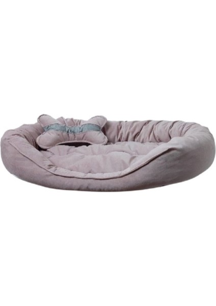 Büyük Boy Köpek Yatağı - Kemik Yatıklı- 75X105 cm - Pembe - Xl - indirimleri