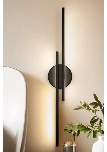 Zuma Siyah Duvar Lambası Ledli Aplik