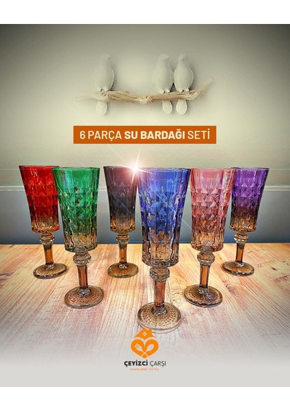6 Renk Flüt Kahve Yanı Su Bardağı Kadeh Kupa Bardak modelleri