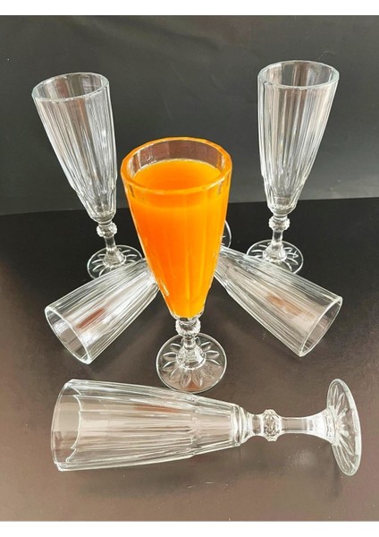 - Flüt Kahve Yanı Cam Bardak