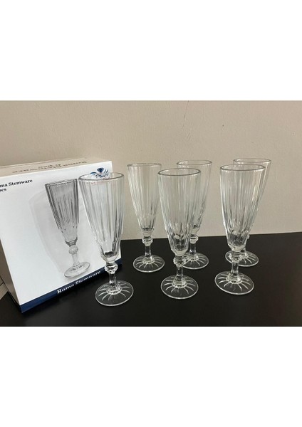 - Flüt Kahve Yanı Cam Bardak