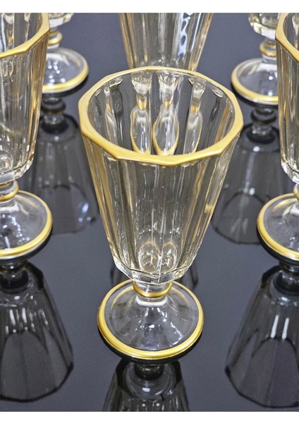 Drem Glass 6'lı Kahve Yanı Flüt Su Bardağı Seti Renkli Bal fiyatları