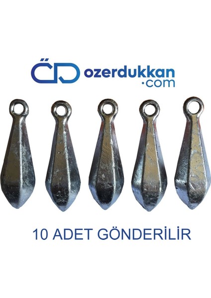10 Adet 75 gr Armut Olta Kurşunu