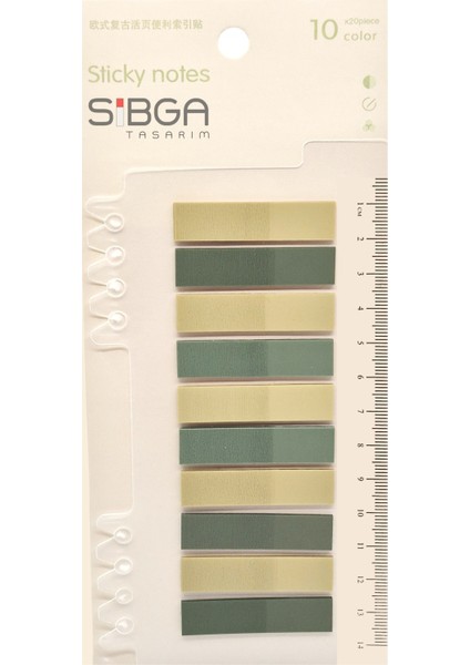 Şeffaf Renkli Postit Post-It Post It. Kitap Ayracı Ayraç Postit Sticker Not Kağıdı 200 Yaprak