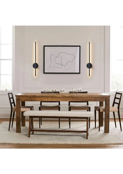 1 Adet Pilli Aplik Kılıç Şeklinde 70CM Dekoratif Modern Aplik - Pilli Alüminyum Kasa Duvar Aplik