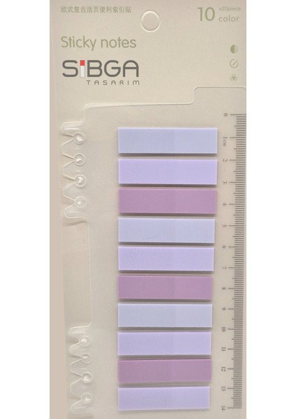 Şeffaf Renkli Postit Post-It Post It. Kitap Ayracı Ayraç Postit Sticker Not Kağıdı 200 Yaprak