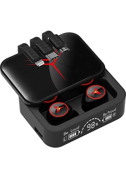 M88 Plus Tws Bluetooth 5. 2 Kulaklık – Enc Gürültü Engelleme, Güçlü Bass, Şarj Göstergeli Kutu(iPhone- Android Uyumlu)