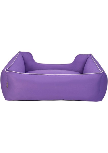 Alpha Köpek Yatağı Mor W Beyaz Biye L 105X85CM Zrnet fırsatları