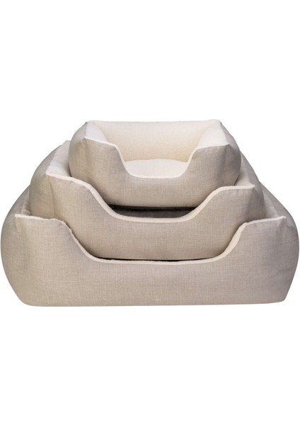 Echo Varro Ekru-Ekru Köpek Yatağı M 65X80CM Zrnet