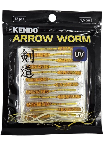 Arrow Worm Lrf Silikonu 5,5cm 12 Adet Red/blue Glitter fiyatları