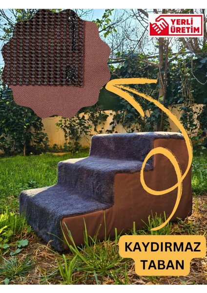 Yumuşak ortopedik evcil hayvan merdiveni, kahverengi, 31x40x51 cm fiyatları