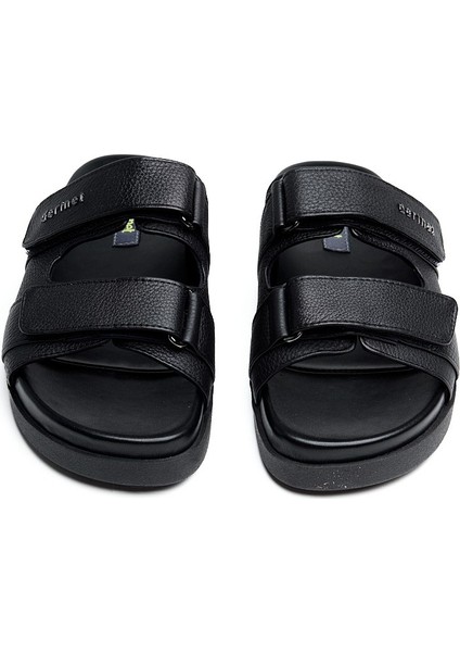 Hakiki Deri Kısa Topuklu Kadın Terlik modelleri