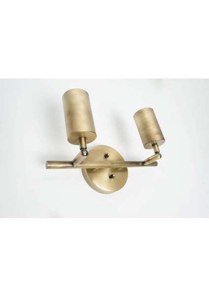 2'li Spot GU10 Ampül Dahil Eslitme Aplik Bronz Eskimet fiyatları