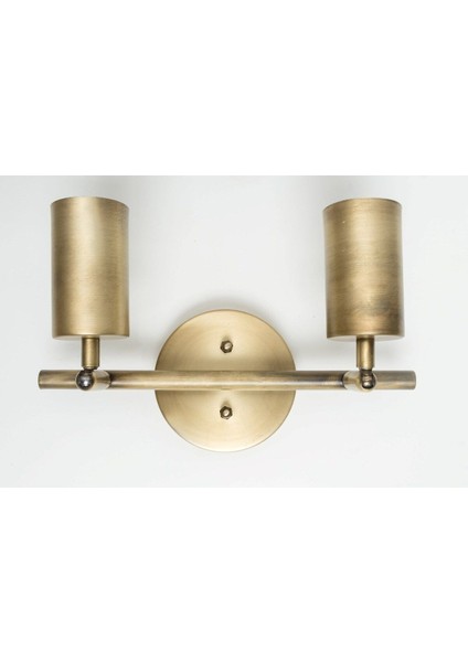 2'li Spot GU10 Ampül Dahil Eslitme Aplik Bronz Eskimet modelleri