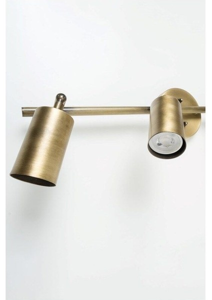 2'li Spot GU10 Ampül Dahil Eslitme Aplik Bronz Eskimet fırsatları