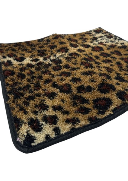 Yumuşak Dokulu Renkli Peluş Kedi Halısı 40x40 cm 3'lü Set