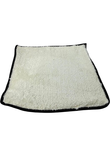 Yumuşak Dokulu Renkli Peluş Kedi Halısı 40x40 cm 3'lü Set