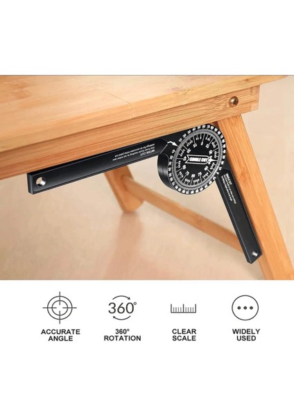 Marangoz 360 ° Gönye Cetvel Tezgah Testere Iletki Gönye Iç Dış Gönye Açı Bulucu Cetvel indirimleri