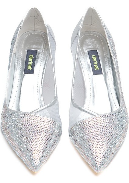 Taş Aksesuarlı Kadın Topuklu Abiye Ayakkabı modelleri