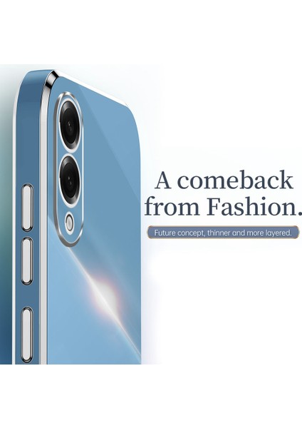 Xınlı Samsung Galaxy S25 Edge Kılıf Tpu Telefon Kılıfı Galvanik Çerçeveli-Mavi (Yurt Dışından) indirimleri