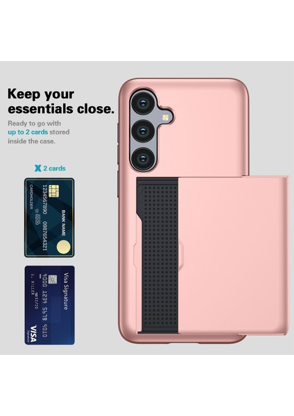 Samsung Galaxy A36 5g Kılıf Kart Tutucu Tpu+Pc Telefon Arka Kapağı-Kırmızı (Yurt Dışından) fırsatları
