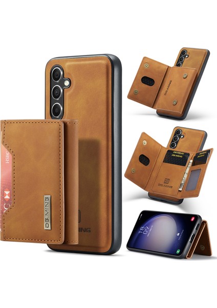 Dg.mıng M2 Serisi Samsung Galaxy A56 5g Kılıf Pu+Pc+Tpu Telefon Kılıfı Çıkarılabilir Cüzdan-Kahverengi (Yurt Dışından)