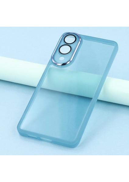 Samsung Galaxy S25 Edge Kılıf Elektrokaplama Kamera Çerçevesi Tpu Telefon Kılıfı-Şeffaf Mavi (Yurt Dışından) indirimleri