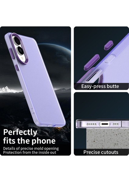 Samsung Galaxy S25 Edge Kılıf Pc+Tpu+Pet Mat Anti-Düşme Telefon Arka Kapağı-Mor (Yurt Dışından) indirimleri