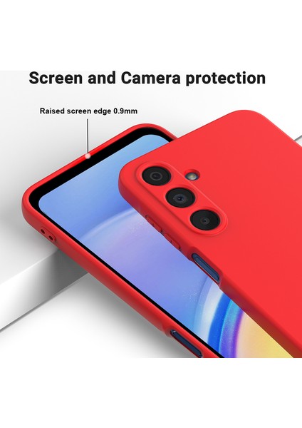 Samsung Galaxy F16 5g/galaxy M16 5g Sıvı Silikon Kılıf Telefon Arka Kapağı El Kayışı Ile-Kırmızı (Yurt Dışından) modelleri
