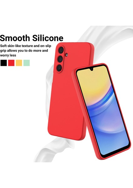 Samsung Galaxy F16 5g/galaxy M16 5g Sıvı Silikon Kılıf Telefon Arka Kapağı El Kayışı Ile-Kırmızı (Yurt Dışından) indirimleri