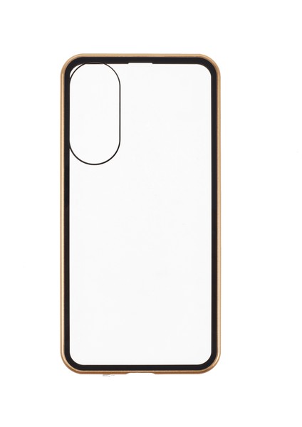 Samsung Galaxy S25 Edge Kılıfı Çift Taraflı Temperli Cam Manyetik Şeffaf Telefon Kılıfı-Altın (Yurt Dışından) fiyatları