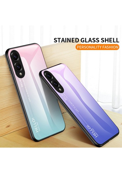 Samsung Galaxy S25 Edge Kılıf Çizilmez Temperli Cam + Pc + Tpu Telefon Kılıfı - Degrade Gül (Yurt Dışından) fiyatları