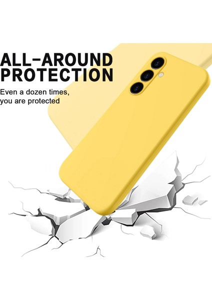 Samsung Galaxy M14 4g Kılıf Sıvı Silikon Telefon Arka Kapağı El Kayışı Ile-Sarı (Yurt Dışından) fırsatları