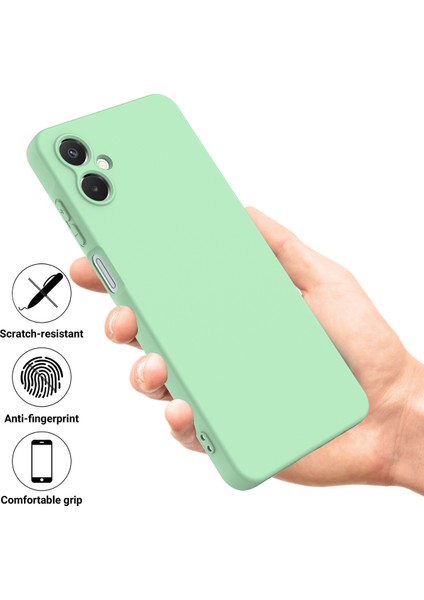 Samsung Galaxy A06 5g Sıvı Silikon Kılıf Telefon Arka Kapağı El Kayışı Ile-Yeşil (Yurt Dışından) fiyatları