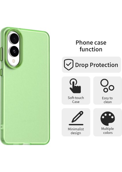 Samsung Galaxy S25 Edge Kılıf Pc+Tpu+Pet Mat Anti-Düşme Telefon Arka Kapağı-Yeşil (Yurt Dışından) fiyatları