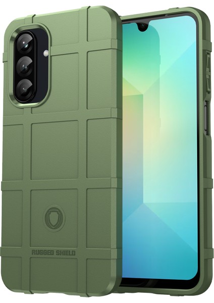 Samsung Galaxy A26 5g Kılıf Izgara Tasarım Yumuşak Tpu Çizilmeye Dayanıklı Telefon Kılıfı-Yeşil (Yurt Dışından)