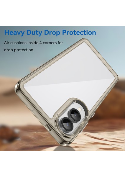 Samsung Galaxy S25 EDGE/S25 Slim Kılıf Tpu+Akrilik Koruyucu Şeffaf Telefon Kılıfı-Şeffaf Gri (Yurt Dışından) fırsatları