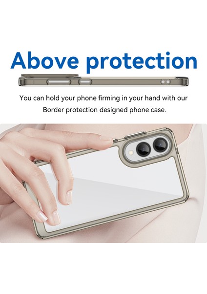 Samsung Galaxy S25 EDGE/S25 Slim Kılıf Tpu+Akrilik Koruyucu Şeffaf Telefon Kılıfı-Şeffaf Gri (Yurt Dışından) indirimleri