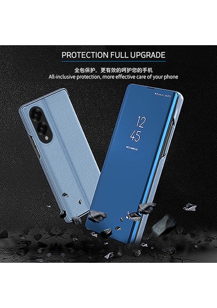 Samsung Galaxy S25 Edge Kılıf Görünüm Penceresi Standı Deri Kapaklı Telefon Kılıfı-Siyah (Yurt Dışından) fırsatları
